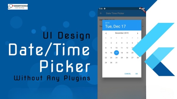 Date Picker in a flutter