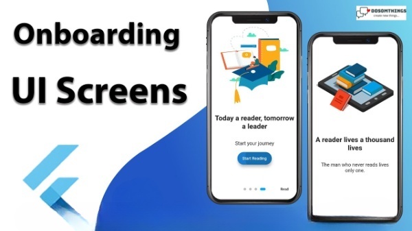 Onboarding Screen Sliders on Flutter(Dosomthings)