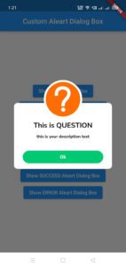 custom alert dialog box in a flutter(Dosomthings 1)