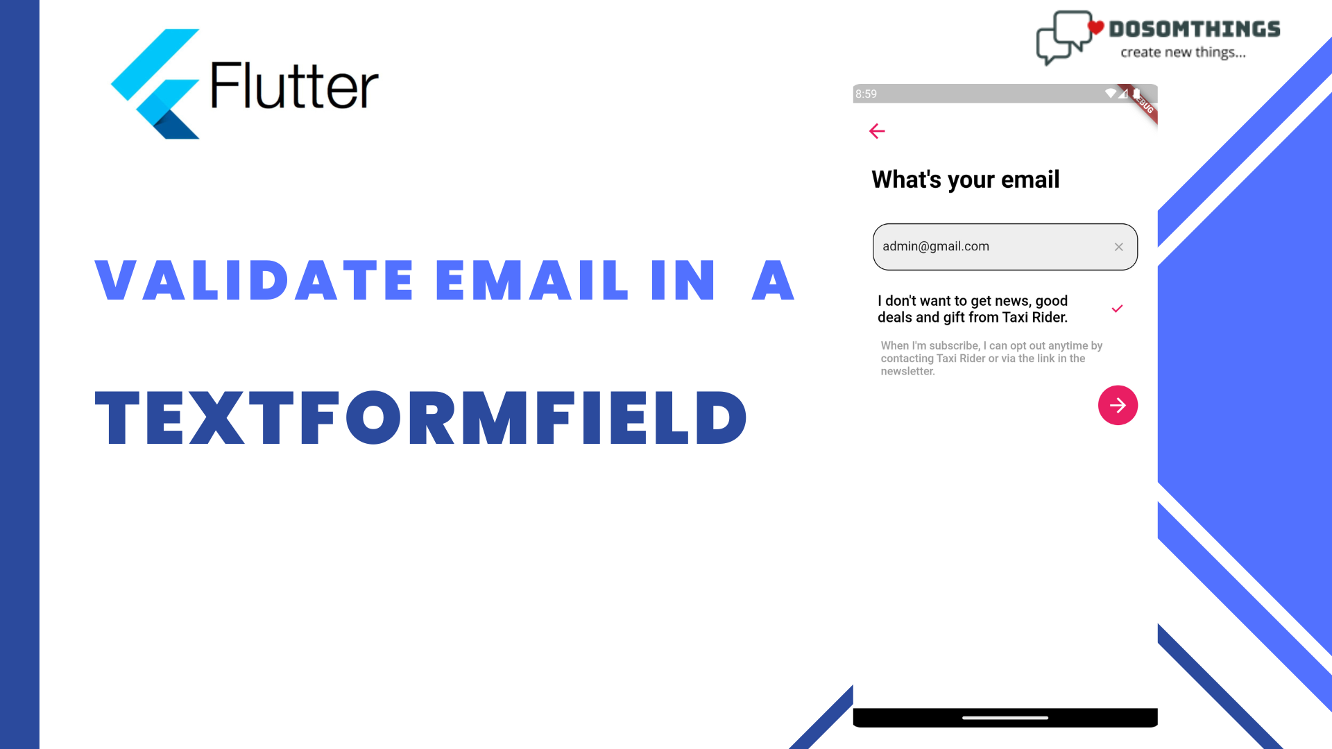 How to validate email in a TextFormField