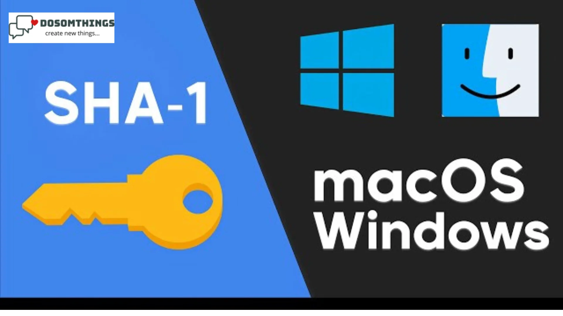 How to Generate SHA-1 key in Flutter(Dosomthings.com)